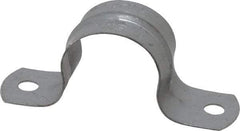 Thomas & Betts - 1 Pipe, Steel, Zinc Plated Pipe or Conduit Strap - 2 Mounting Holes - Top Tool & Supply