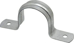 Thomas & Betts - 1-1/2 Pipe, Steel, Zinc Plated Pipe or Conduit Strap - 2 Mounting Holes - Top Tool & Supply