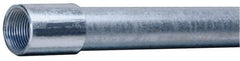 Made in USA - 1" Trade Size, 10' Long, Rigid Conduit - Steel, 1" ID - Top Tool & Supply