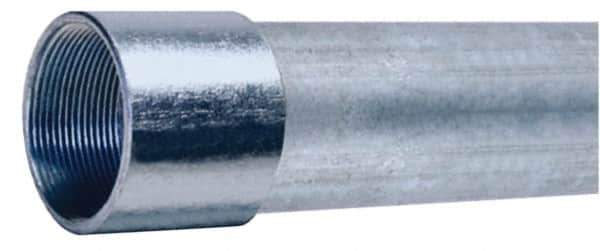 Made in USA - 2" Trade Size, 10' Long, Rigid Conduit - Steel, 2" ID - Top Tool & Supply