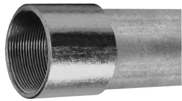 Made in USA - 3-1/2" Trade Size, 10' Long, Rigid Conduit - Steel, 3-1/2" ID - Top Tool & Supply