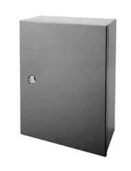 Wiegmann - 21" OAW x 21" OAH Powder Coat Finish Electrical Enclosure Back Panel - 24" x 24" Box, 14 Gauge Steel, Use with B242407CH/B242409CH/B242411CH/LOH242408/N12242406/N12242408/N12242410/N12242412/N12242416/RHC242408 - Top Tool & Supply