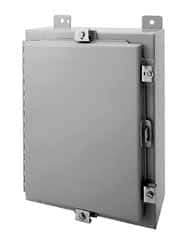 Wiegmann - Steel Standard Enclosure Hinge Flat Cover - NEMA 4, 12, 13, 24" Wide x 36" High x 8" Deep, Dirt-tight, Dust-tight, Oiltight & Watertight - Top Tool & Supply