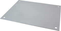 Wiegmann - 13" OAW x 17" OAH Powder Coat Finish Electrical Enclosure Back Panel - 20" x 16" Box, 14 Gauge Steel, Use with B201607CH/B201609CH/LOH201606/N12162006/N12162008/N12201606/N12201608/N12201610/N12201612/RHC201606 - Top Tool & Supply