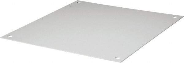 Wiegmann - 17" OAW x 17" OAH Powder Coat Finish Electrical Enclosure Back Panel - 20" x 20" Box, 14 Gauge Steel, Use with B202007CH/B202009CH/LOH202008/N12202006/N12202008/N12202010/RHC202008/WA202006FM - Top Tool & Supply