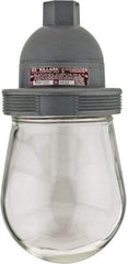 Hubbell Killark - 120 VAC, 150 Watt, Incandescent Hazardous Location Light Fixture - Dust Ignition, Aluminum Alloy Housing, 4-1/2" Wide x 9-5/8" High - Top Tool & Supply