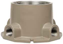 Hubbell Killark - Gray Light Fixture Ceiling Bracket - For Use with Hazardous Location HID Fixture - EZ Series, CSA File LR11713, UL File E10514 & E91793 - Top Tool & Supply