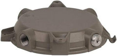 Hubbell Killark - Gray Light Fixture Ceiling Cap - For Use with Hazardous Location HID Fixture - MB Series, CSA File LR11713, UL File E10514 & E91793 - Top Tool & Supply