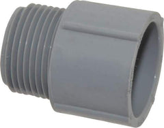 Thomas & Betts - 3/4" Trade, PVC Threaded Rigid Conduit Male Adapter - Insulated - Top Tool & Supply