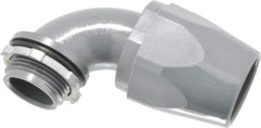 Thomas & Betts - 1" Trade, Thermoplastic Threaded Angled Liquidtight Conduit Connector - Insulated - Top Tool & Supply