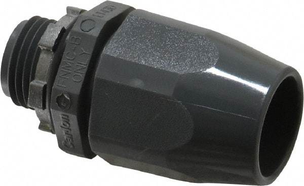 Thomas & Betts - 1/2" Trade, Thermoplastic Threaded Straight Liquidtight Conduit Connector - Insulated - Top Tool & Supply