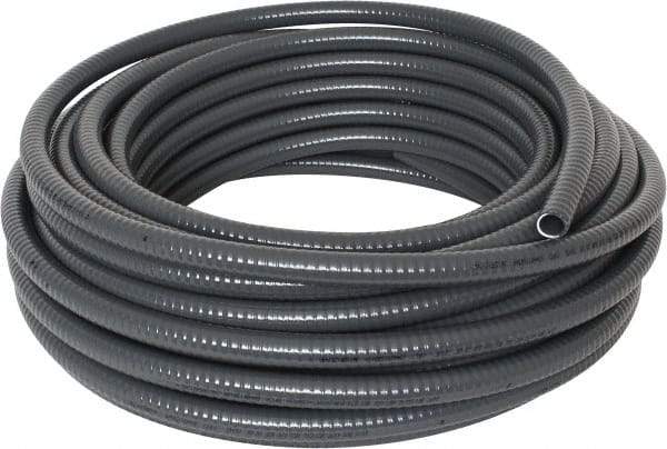 Thomas & Betts - 1/2" Trade Size, 100' Long, Flexible Liquidtight Conduit - PVC, 0.627" ID, Gray - Top Tool & Supply