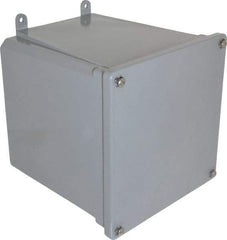 Thomas & Betts - Thermoplastic Junction Box Enclosure Screw Flat Cover - NEMA 4, 4X, 6" Wide x 6" High x 6" Deep, Corrosion Resistant - Top Tool & Supply