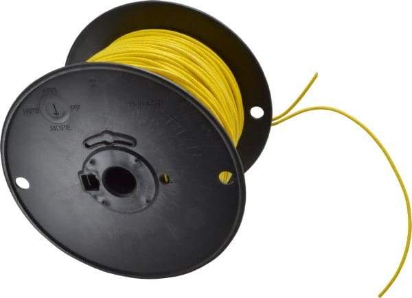 Southwire - 18 AWG, 16 Strand, Yellow Machine Tool Wire - PVC, Acid, Moisture and Oil Resistant, 500 Ft. Long - Top Tool & Supply