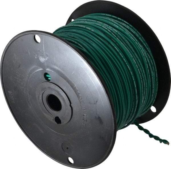 Southwire - 18 AWG, 16 Strand, Green Machine Tool Wire - PVC, Acid, Moisture and Oil Resistant, 500 Ft. Long - Top Tool & Supply