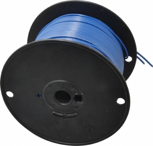 Southwire - 16 AWG, 26 Strand, Blue Machine Tool Wire - PVC, Acid, Moisture and Oil Resistant, 500 Ft. Long - Top Tool & Supply