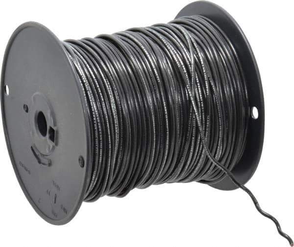 Southwire - 14 AWG, 41 Strand, Black Machine Tool Wire - PVC, Acid, Moisture and Oil Resistant, 500 Ft. Long - Top Tool & Supply