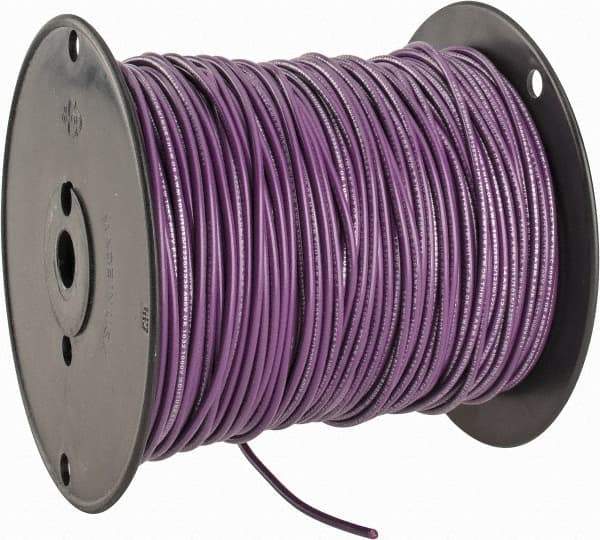 Southwire - 14 AWG, 41 Strand, Purple Machine Tool Wire - PVC, Acid, Moisture and Oil Resistant, 500 Ft. Long - Top Tool & Supply