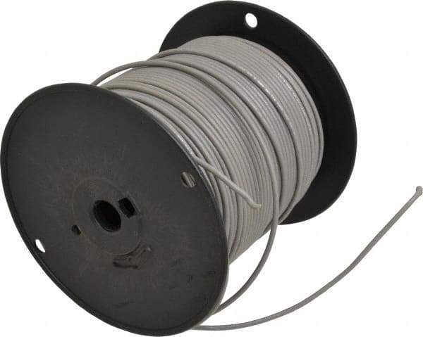 Southwire - 14 AWG, 41 Strand, Gray Machine Tool Wire - PVC, Acid, Moisture and Oil Resistant, 500 Ft. Long - Top Tool & Supply