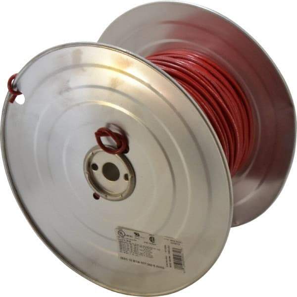 Southwire - 10 AWG, 105 Strand, Red Machine Tool Wire - PVC, Acid, Moisture and Oil Resistant, 500 Ft. Long - Top Tool & Supply