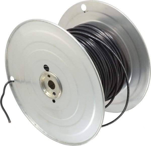 Southwire - 10 AWG, 105 Strand, Black Machine Tool Wire - PVC, Acid, Moisture and Oil Resistant, 500 Ft. Long - Top Tool & Supply