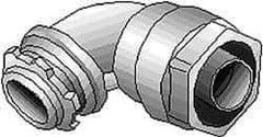 Thomas & Betts - 2-1/2" Trade, Malleable Iron Threaded Angled Liquidtight Conduit Connector - Insulated - Top Tool & Supply