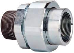 Thomas & Betts - 1-1/2" Trade, Steel Threaded Straight Rigid/Intermediate (IMC) Conduit Male Union - Noninsulated - Top Tool & Supply