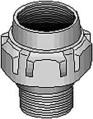 Thomas & Betts - 2-1/2" Trade, Steel Threaded Straight Rigid/Intermediate (IMC) Conduit Male Union - Noninsulated - Top Tool & Supply