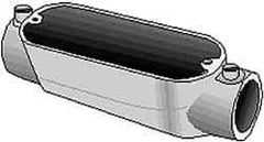 Hubbell Killark - LL Body, 1-1/4" Trade, EMT Aluminum Conduit Body - Oval, 6-7/8" OAL, Dry Locations - Top Tool & Supply