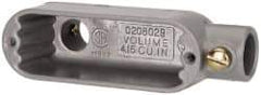 Hubbell Killark - Form Set Screw, LB Body, 1/2" Trade, EMT Aluminum Conduit Body - Oval, 4-17/32" OAL, 4 cc Capacity - Top Tool & Supply