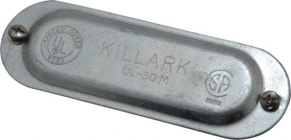 Hubbell Killark - 1" Trade, Steel Conduit Body Cover Plate - Use with Form 35 Conduit Bodies, Form 85 Conduit Bodies - Top Tool & Supply