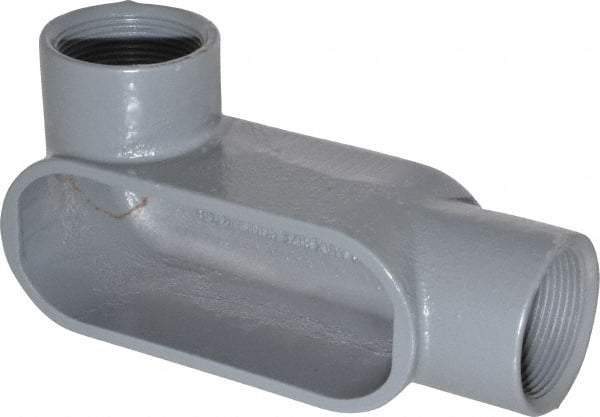 Hubbell Killark - Form 7, LL Body, 1-1/2" Trade, IMC, Rigid Iron Conduit Body - Oval, 7-1/4" OAL, 26 cc Capacity, Gray, Hazardous & Wet Locations - Top Tool & Supply