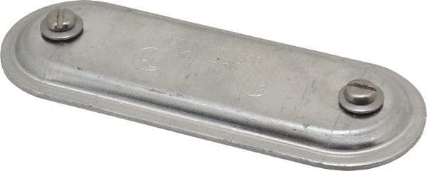 Hubbell Killark - 1" Trade, Aluminum Conduit Body Cover Plate - Use with Form 7 Conduit Bodies - Top Tool & Supply