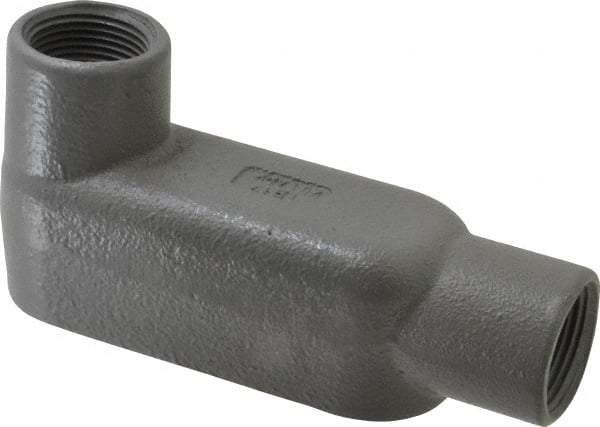 Hubbell Killark - Form 7, LB Body, 1" Trade, IMC, Rigid Iron Conduit Body - Oval, 6-5/16" OAL, 11 cc Capacity, Gray, Hazardous & Wet Locations - Top Tool & Supply