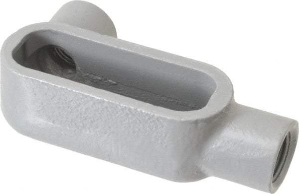 Hubbell Killark - Form 7, LL Body, 1/2" Trade, IMC, Rigid Iron Conduit Body - Oval, 4-11/16" OAL, 4 cc Capacity, Gray, Hazardous & Wet Locations - Top Tool & Supply