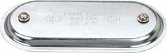 Hubbell Killark - 2-1/2" & 3" Trade, Steel Conduit Body Cover Plate - Use with Form 7 Conduit Bodies - Top Tool & Supply