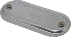 Hubbell Killark - 2" Trade, Steel Conduit Body Cover Plate - Use with Form 7 Conduit Bodies - Top Tool & Supply