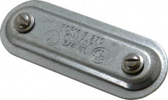 Hubbell Killark - 3/4" Trade, Steel Conduit Body Cover Plate - Use with Form 7 Conduit Bodies - Top Tool & Supply