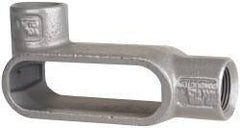 Hubbell Killark - Form 7, L Body, 3/4" Trade, IMC, Rigid Iron Conduit Body - Oval, 5-3/8" OAL, 7 cc Capacity, Gray, Hazardous & Wet Locations - Top Tool & Supply