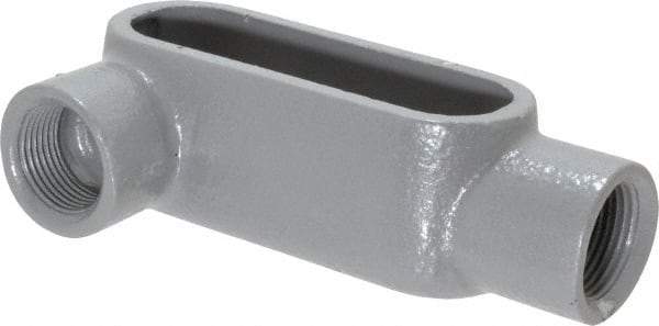 Hubbell Killark - Form 7, LR Body, 3/4" Trade, IMC, Rigid Iron Conduit Body - Oval, 5-3/8" OAL, 7 cc Capacity, Gray, Hazardous & Wet Locations - Top Tool & Supply