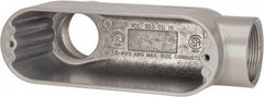 Hubbell Killark - Form 85, LB Body, 1-1/2" Trade, IMC, Rigid Aluminum Conduit Body - Oval, 9-1/8" OAL, 36 cc Capacity, Hazardous & Wet Locations - Top Tool & Supply