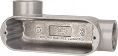 Hubbell Killark - Form 85, LL Body, 1-1/2" Trade, IMC, Rigid Aluminum Conduit Body - Oval, 8-1/8" OAL, 36 cc Capacity, Hazardous & Wet Locations - Top Tool & Supply