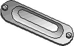 Hubbell Killark - 3-1/2" & 4" Trade, Aluminum Conduit Body Cover Plate - Use with Form 35 Conduit Bodies, Form 85 Conduit Bodies - Top Tool & Supply