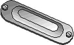 Hubbell Killark - 3-1/2" & 4" Trade, Steel Conduit Body Cover Plate - Use with Form 35 Conduit Bodies, Form 85 Conduit Bodies - Top Tool & Supply