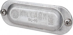 Hubbell Killark - 1/2" Trade, Aluminum Conduit Body Cover Plate - Use with Form 35 Conduit Bodies, Form 85 Conduit Bodies - Top Tool & Supply