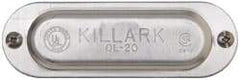 Hubbell Killark - 3/4" Trade, Aluminum Conduit Body Cover Plate - Use with Form 35 Conduit Bodies, Form 85 Conduit Bodies - Top Tool & Supply