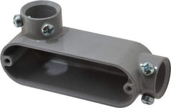 Hubbell Killark - LL Body, 3/4" Trade, EMT Aluminum Conduit Body - Oval, 5-1/8" OAL, Dry Locations - Top Tool & Supply