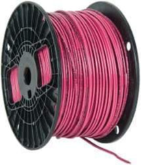 Southwire - THHN/THWN, 14 AWG, 15 Amp, 500' Long, Solid Core, 1 Strand Building Wire - Red, Thermoplastic Insulation - Top Tool & Supply