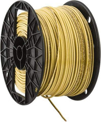 Southwire - THHN/THWN, 14 AWG, 15 Amp, 500' Long, Solid Core, 1 Strand Building Wire - Yellow, Thermoplastic Insulation - Top Tool & Supply