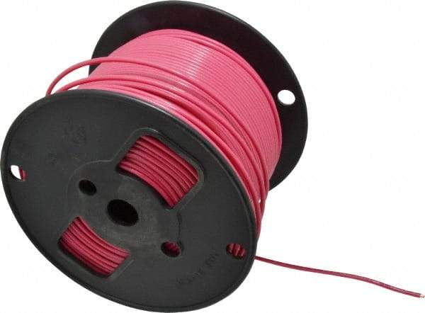 Southwire - THHN/THWN, 12 AWG, 20 Amp, 500' Long, Solid Core, 1 Strand Building Wire - Red, Thermoplastic Insulation - Top Tool & Supply